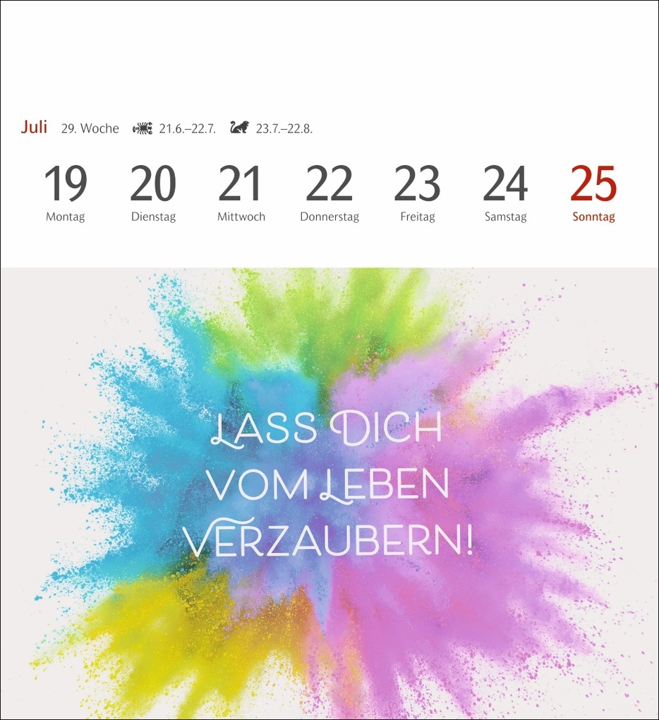 Weitere Ansicht: Positive-Sprüche-Kalender Postkartenkalender 2027 - mit 53 Postkarten