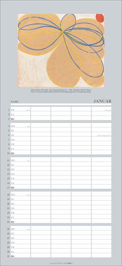 Weitere Ansicht: Kunst Familienplaner 2027 | Wassily Kandinsky, Franz Marc, Claude Monet