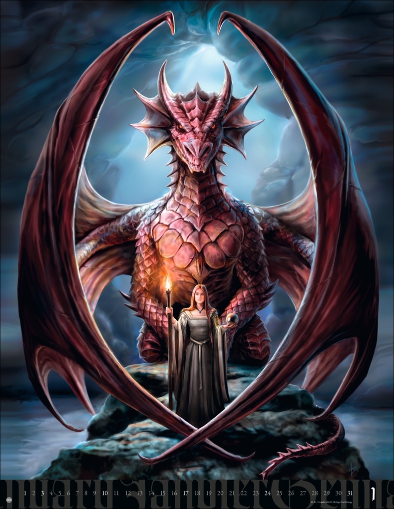 Weitere Ansicht: Anne Stokes: Mystic World Posterkalender 2027 | Anne Stokes