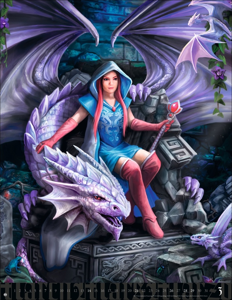 Weitere Ansicht: Anne Stokes: Mystic World Posterkalender 2027 | Anne Stokes