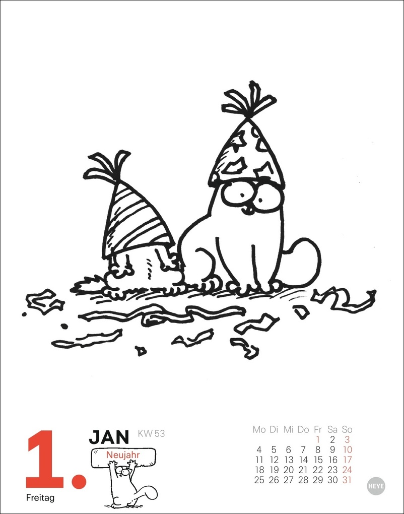 Weitere Ansicht: Simons Katze Tagesabreißkalender 2027 | Simon Tofield