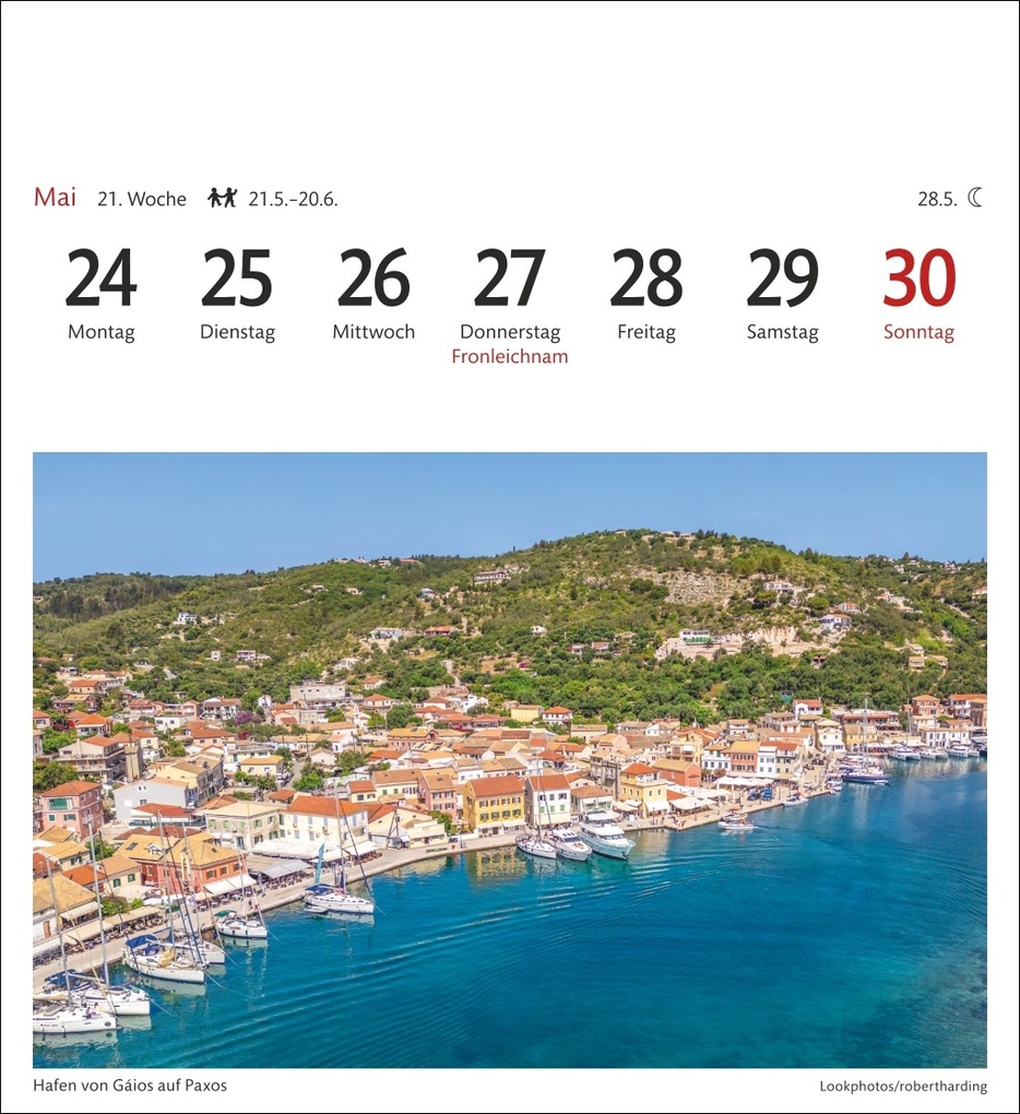 Weitere Ansicht: Griechische Inseln Sehnsuchtskalender 2027 - Wochenkalender mit 53 Postkarten