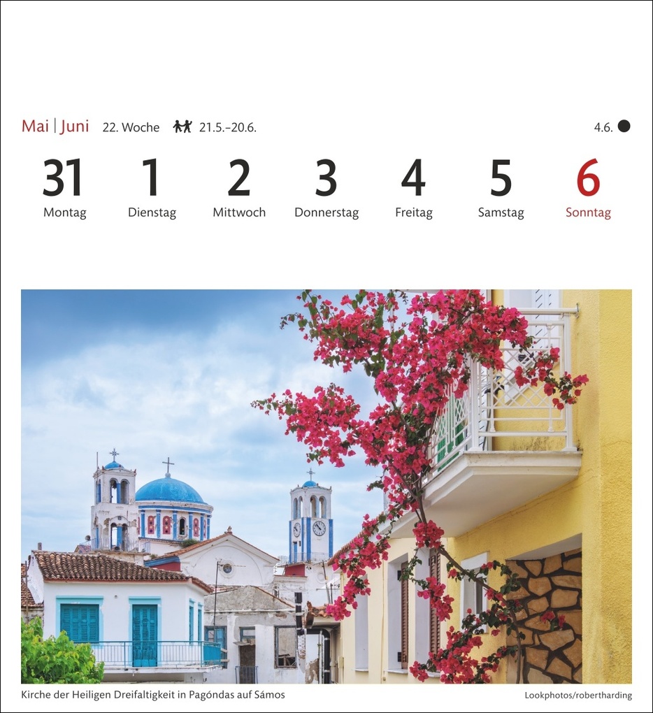 Weitere Ansicht: Griechische Inseln Sehnsuchtskalender 2027 - Wochenkalender mit 53 Postkarten