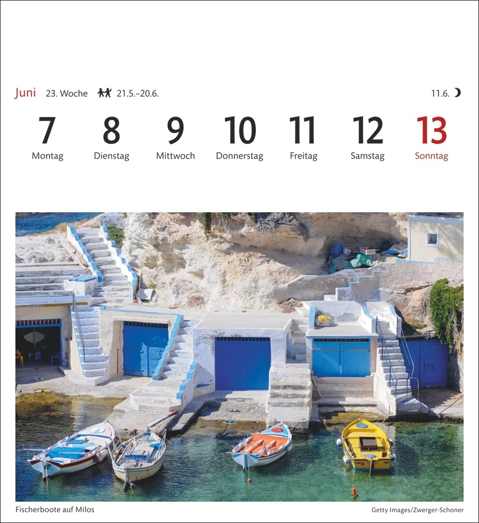 Weitere Ansicht: Griechische Inseln Sehnsuchtskalender 2027 - Wochenkalender mit 53 Postkarten