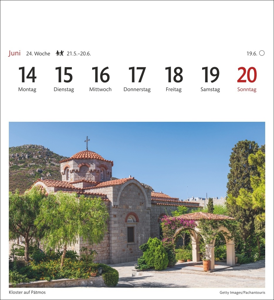 Weitere Ansicht: Griechische Inseln Sehnsuchtskalender 2027 - Wochenkalender mit 53 Postkarten