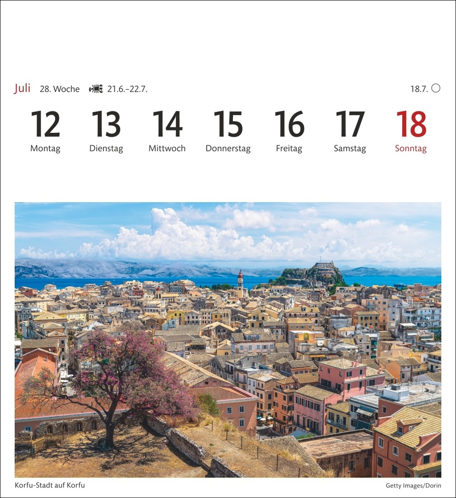 Weitere Ansicht: Griechische Inseln Sehnsuchtskalender 2027 - Wochenkalender mit 53 Postkarten