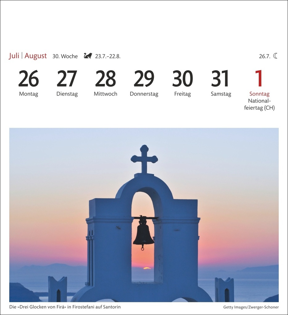 Weitere Ansicht: Griechische Inseln Sehnsuchtskalender 2027 - Wochenkalender mit 53 Postkarten