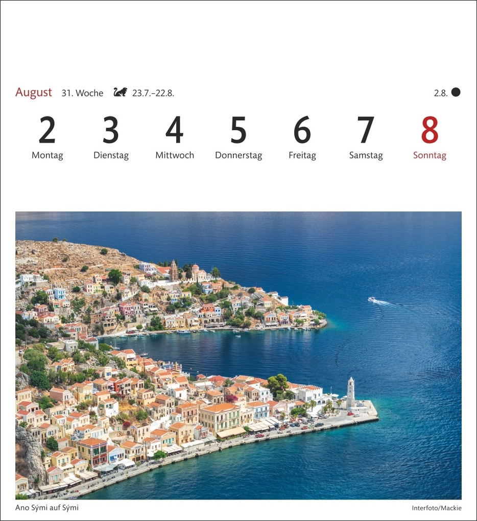 Weitere Ansicht: Griechische Inseln Sehnsuchtskalender 2027 - Wochenkalender mit 53 Postkarten