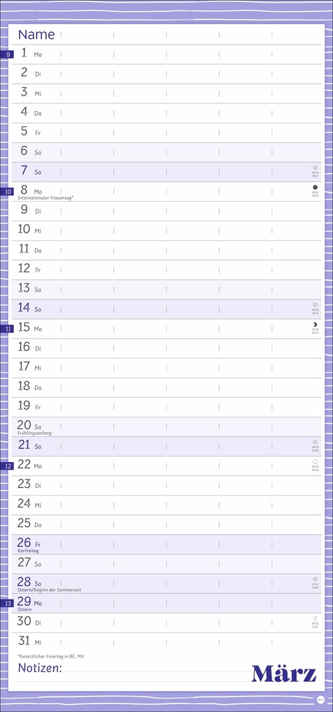 Weitere Ansicht: Deko-Familienplaner Happy Times 2027