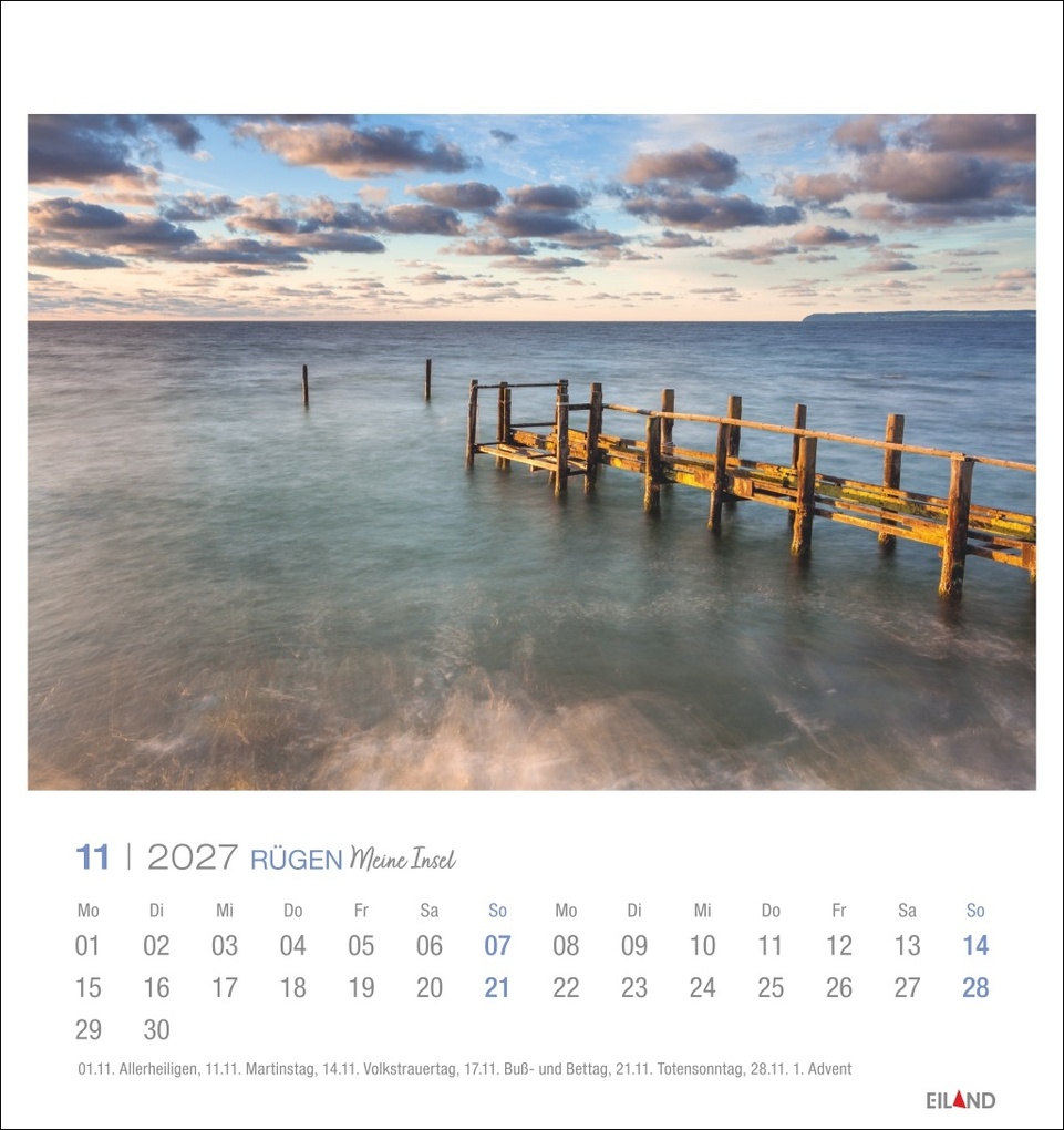 Weitere Ansicht: Rügen Postkartenkalender 2027 - Meine Insel