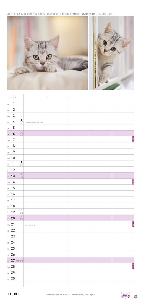 Weitere Ansicht: Whiskas Familienplaner 2027