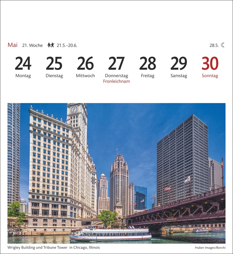 Weitere Ansicht: USA Sehnsuchtskalender 2027 - Wochenkalender mit 53 Postkarten