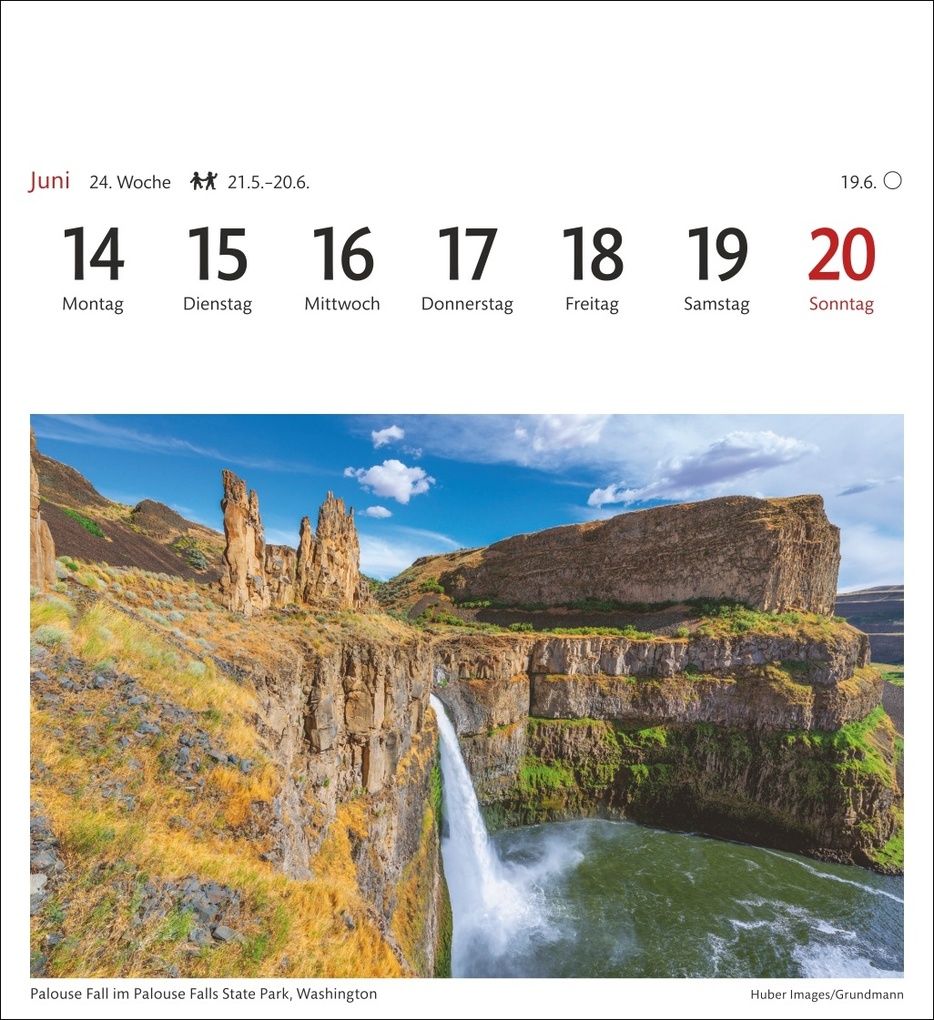 Weitere Ansicht: USA Sehnsuchtskalender 2027 - Wochenkalender mit 53 Postkarten