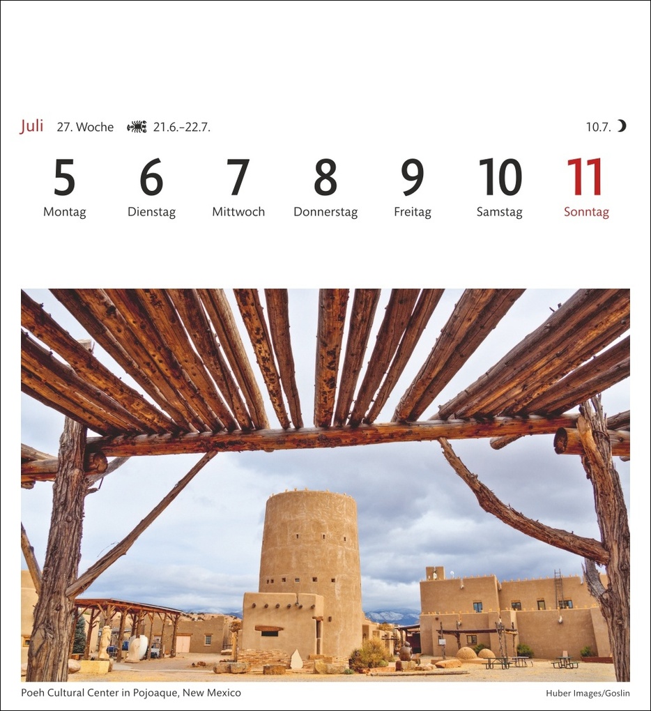 Weitere Ansicht: USA Sehnsuchtskalender 2027 - Wochenkalender mit 53 Postkarten