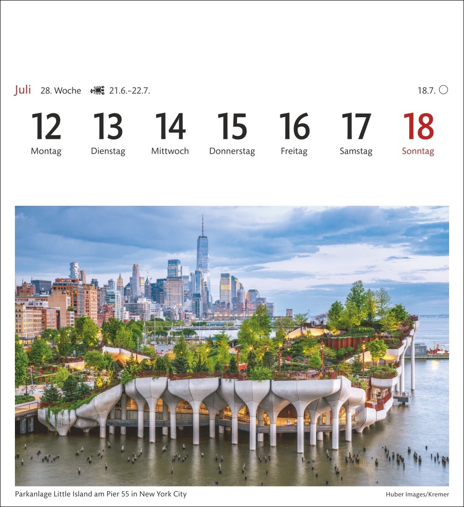 Weitere Ansicht: USA Sehnsuchtskalender 2027 - Wochenkalender mit 53 Postkarten