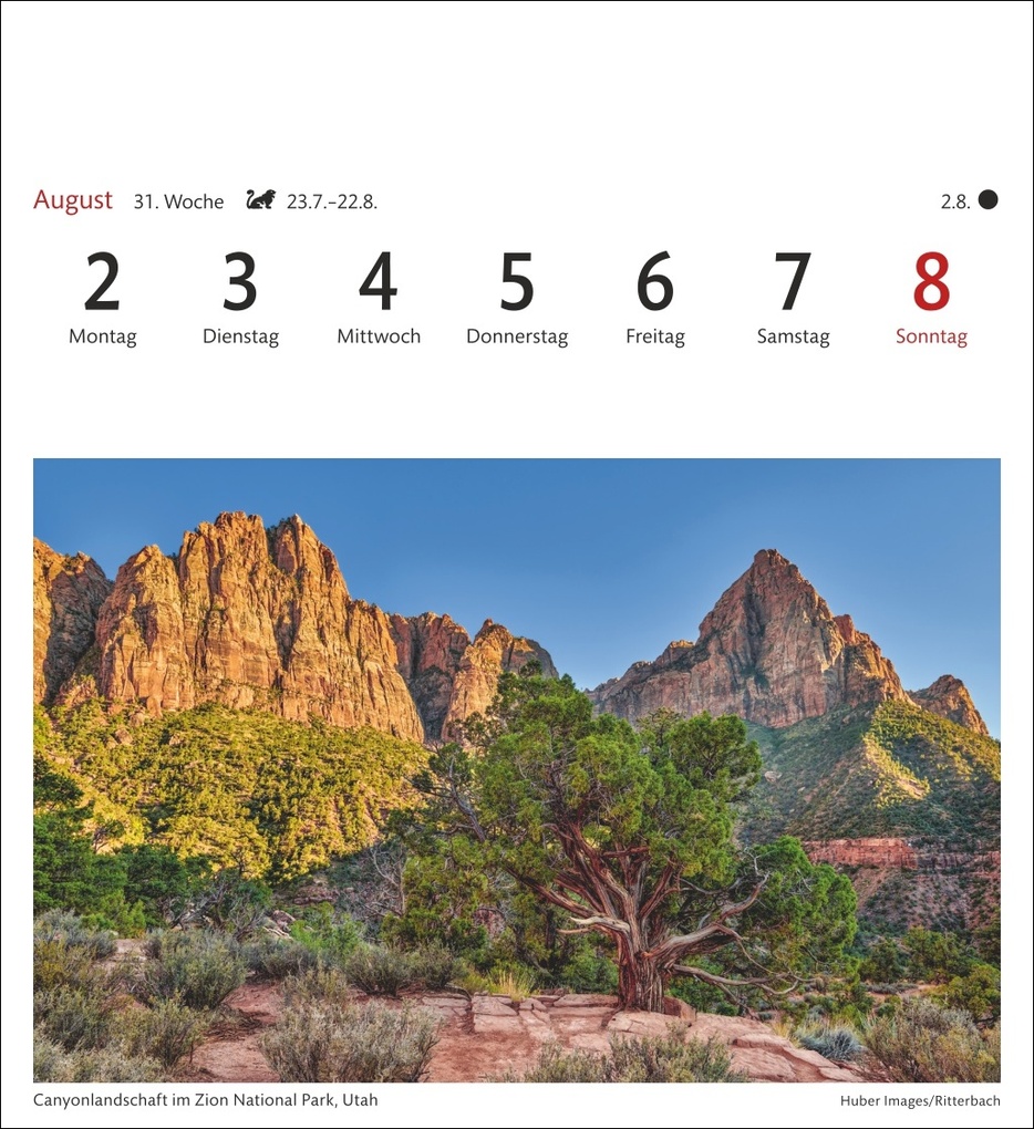 Weitere Ansicht: USA Sehnsuchtskalender 2027 - Wochenkalender mit 53 Postkarten