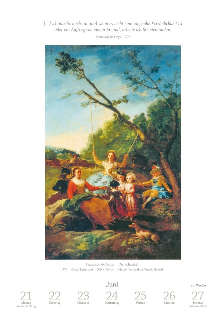 Weitere Ansicht: Kunst Wochen-Kulturkalender 2027 - 53 Meisterwerke der Malerei