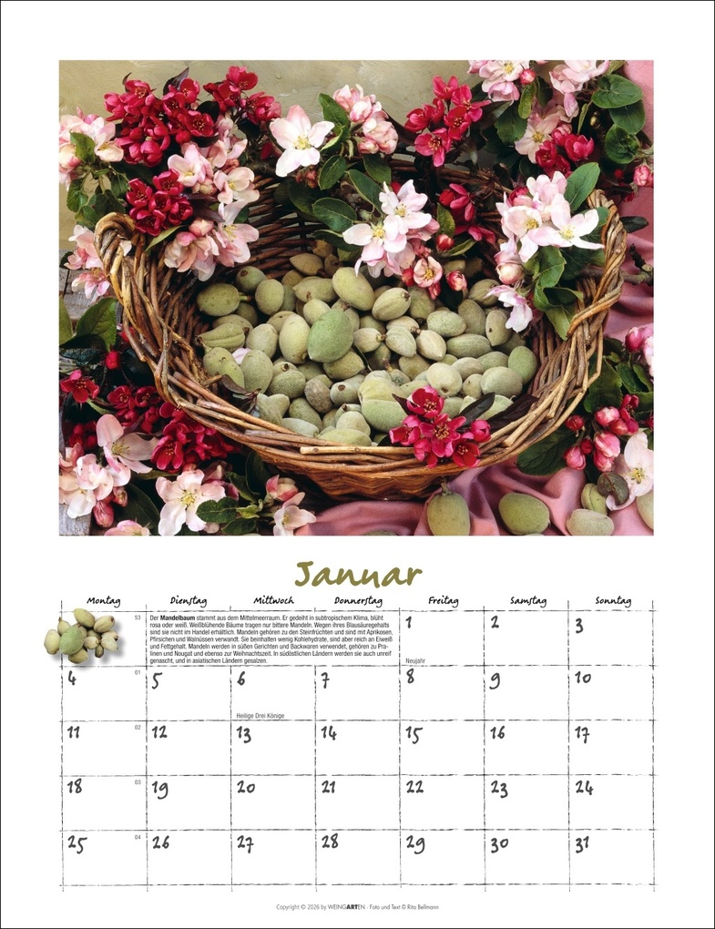 Weitere Ansicht: Augenschmaus Kalender 2027 - Gewürze und Kräuter rund ums Jahr