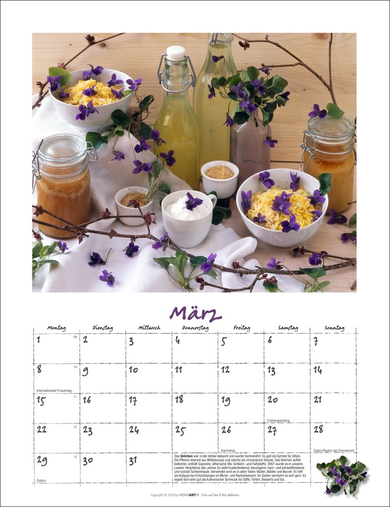 Weitere Ansicht: Augenschmaus Kalender 2027 - Gewürze und Kräuter rund ums Jahr
