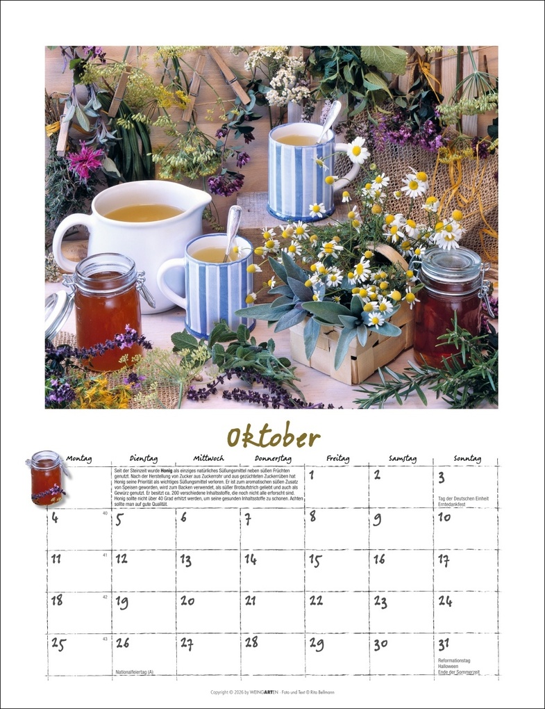 Weitere Ansicht: Augenschmaus Kalender 2027 - Gewürze und Kräuter rund ums Jahr