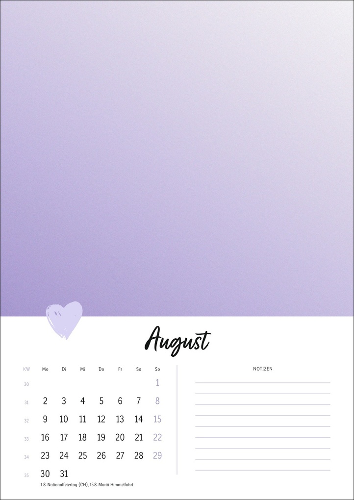 Weitere Ansicht: Kreativkalender Mit Liebe gemacht A4 2027