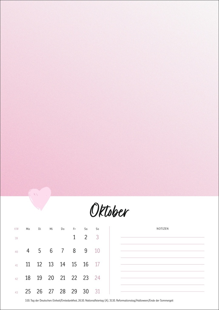 Weitere Ansicht: Kreativkalender Mit Liebe gemacht A4 2027