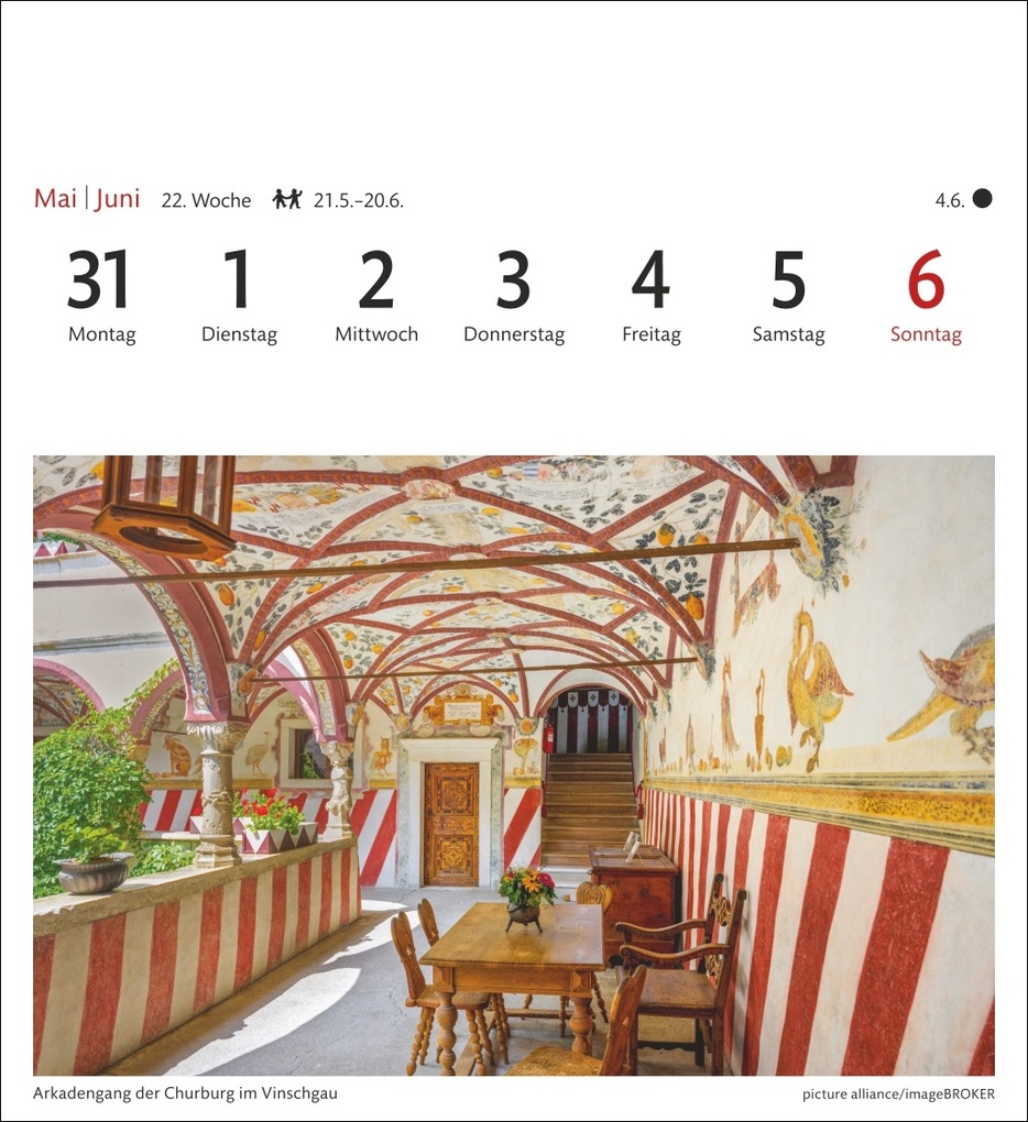 Weitere Ansicht: Südtirol Sehnsuchtskalender 2027 - Wochenkalender mit 53 Postkarten