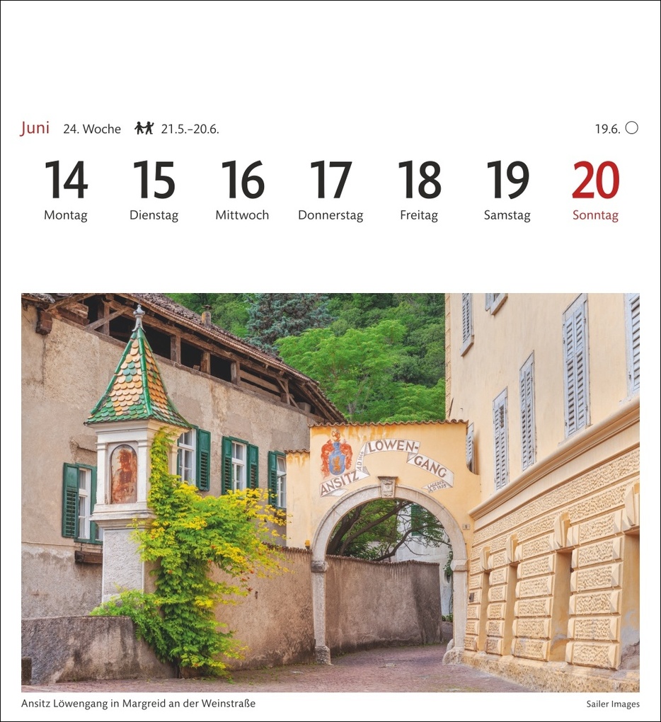 Weitere Ansicht: Südtirol Sehnsuchtskalender 2027 - Wochenkalender mit 53 Postkarten