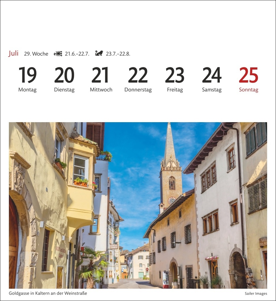 Weitere Ansicht: Südtirol Sehnsuchtskalender 2027 - Wochenkalender mit 53 Postkarten