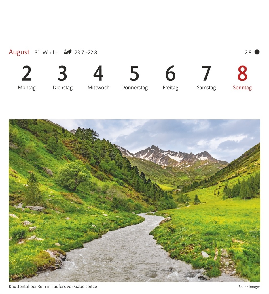 Weitere Ansicht: Südtirol Sehnsuchtskalender 2027 - Wochenkalender mit 53 Postkarten