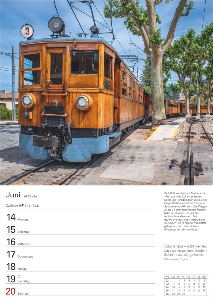 Weitere Ansicht: Eisenbahnen Wochenplaner 2027 - 53 faszinierende Fotografien | Jörn Schramm