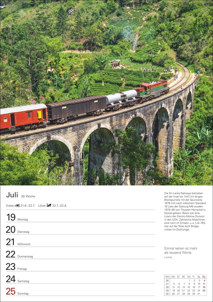 Weitere Ansicht: Eisenbahnen Wochenplaner 2027 - 53 faszinierende Fotografien | Jörn Schramm