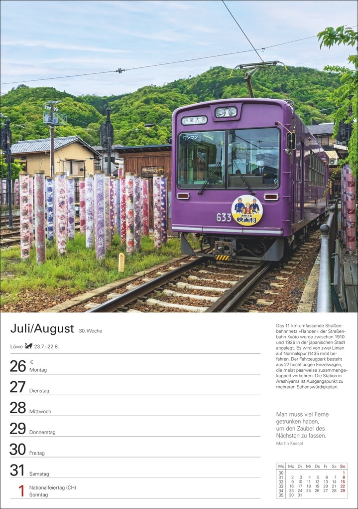 Weitere Ansicht: Eisenbahnen Wochenplaner 2027 - 53 faszinierende Fotografien | Jörn Schramm