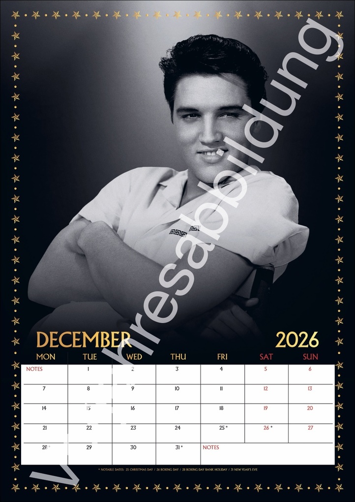 Weitere Ansicht: Elvis Posterkalender 2027 | Elvis