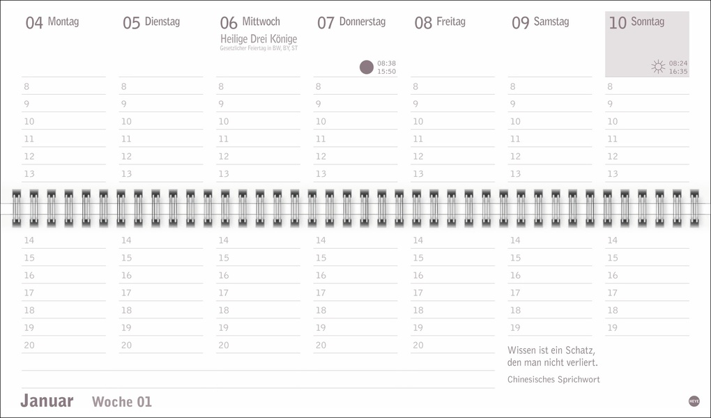 Weitere Ansicht: Großdruck Wochenquerplaner 2027