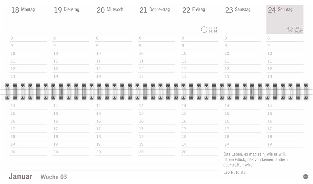Weitere Ansicht: Großdruck Wochenquerplaner 2027
