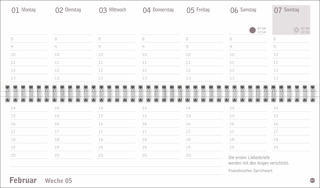 Weitere Ansicht: Großdruck Wochenquerplaner 2027