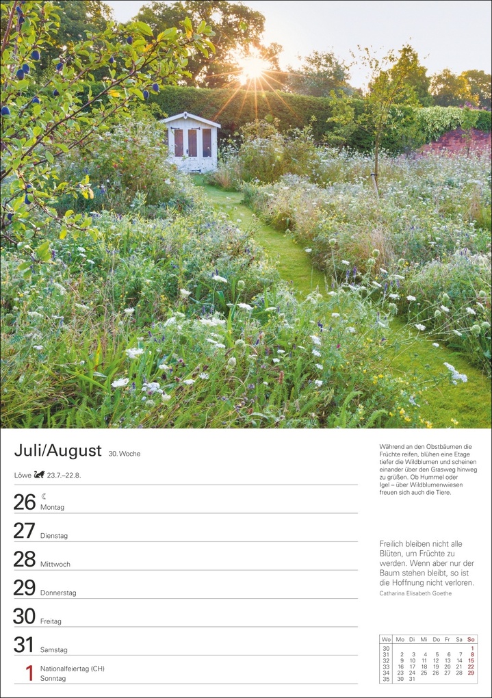 Weitere Ansicht: Gartenparadiese Wochenplaner 2027 - 53 faszinierende Fotografien | Ulrike Issel
