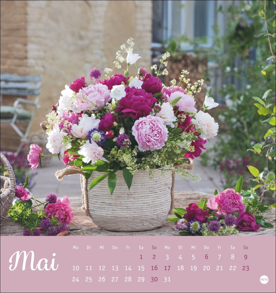 Weitere Ansicht: Herzliche Blumengrüße Postkartenkalender 2027