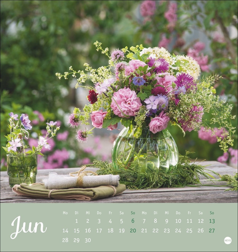 Weitere Ansicht: Herzliche Blumengrüße Postkartenkalender 2027