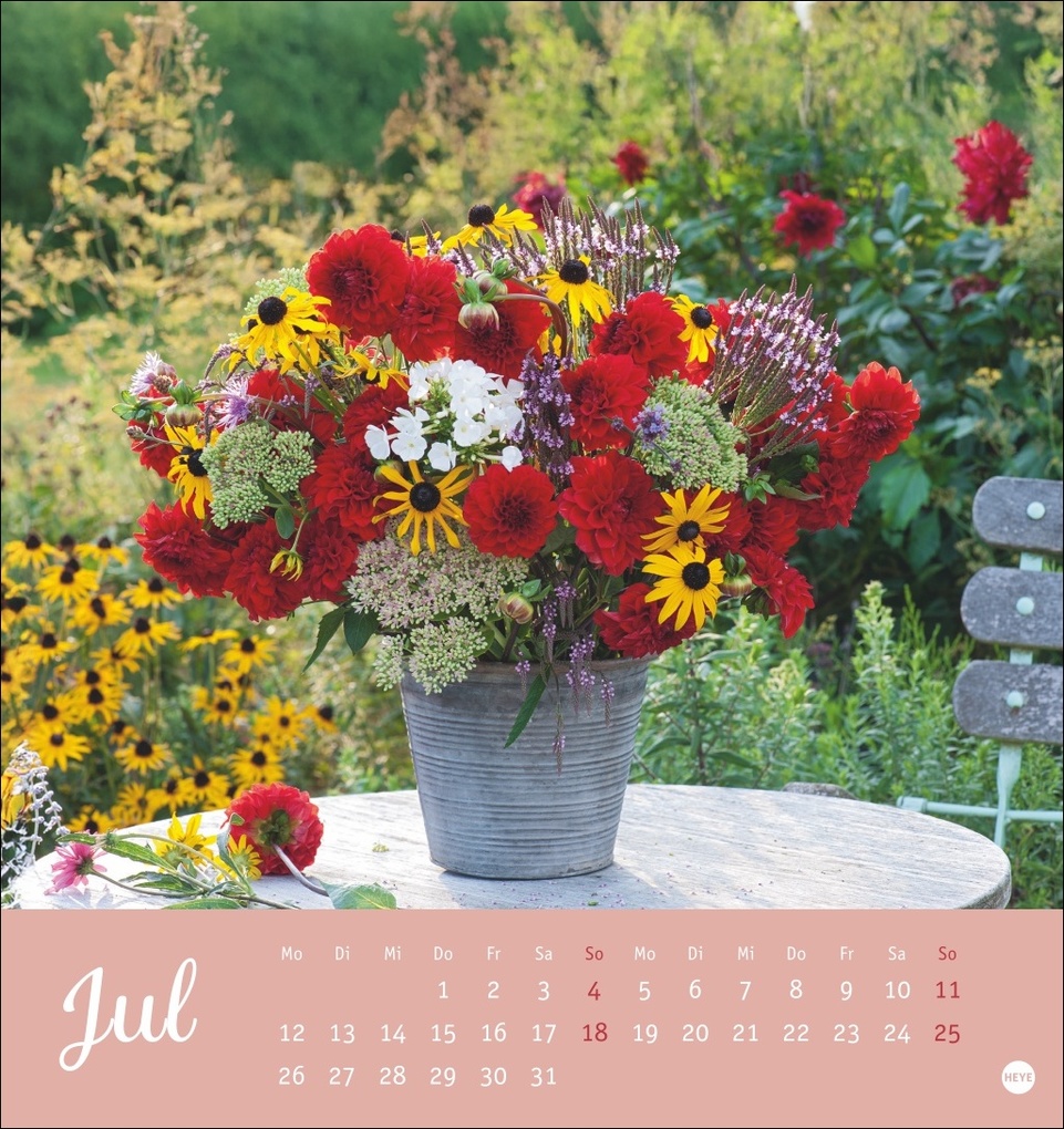 Weitere Ansicht: Herzliche Blumengrüße Postkartenkalender 2027