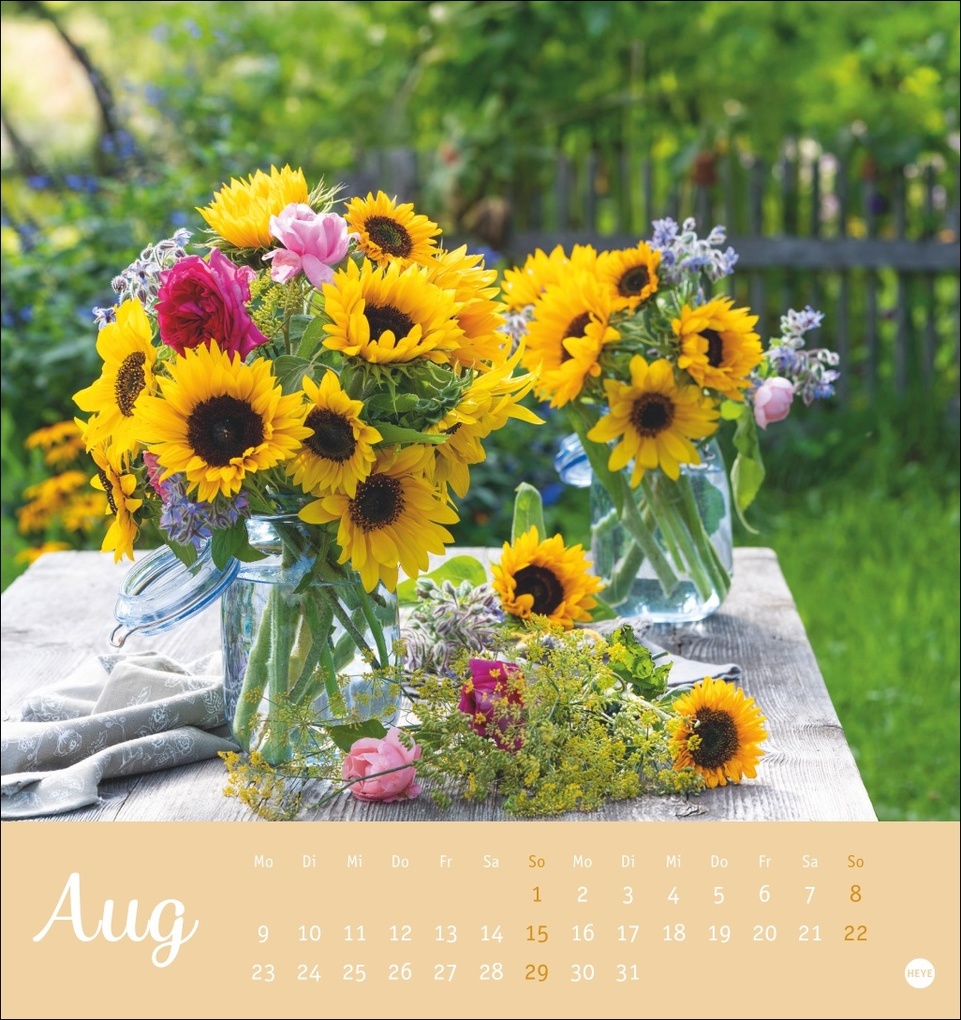 Weitere Ansicht: Herzliche Blumengrüße Postkartenkalender 2027