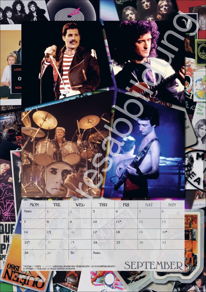 Weitere Ansicht: Queen Posterkalender 2027