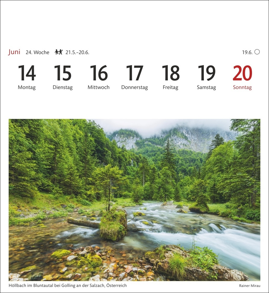 Weitere Ansicht: Alpen Sehnsuchtskalender 2027 - Wochenkalender mit 53 Postkarten