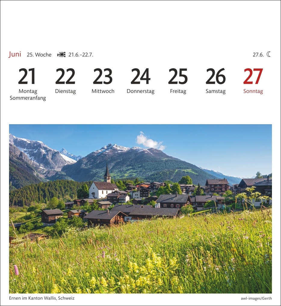 Weitere Ansicht: Alpen Sehnsuchtskalender 2027 - Wochenkalender mit 53 Postkarten
