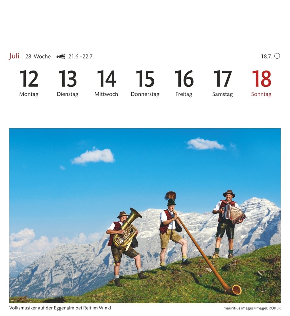 Weitere Ansicht: Alpen Sehnsuchtskalender 2027 - Wochenkalender mit 53 Postkarten