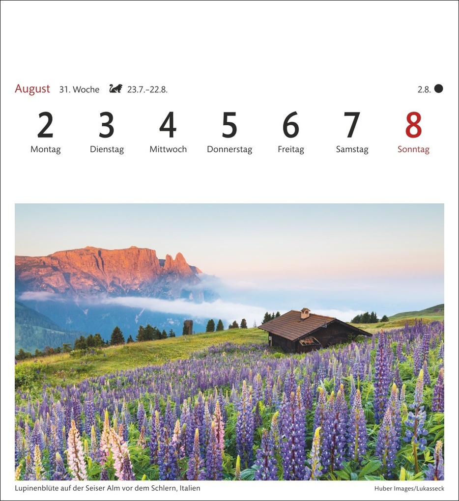 Weitere Ansicht: Alpen Sehnsuchtskalender 2027 - Wochenkalender mit 53 Postkarten