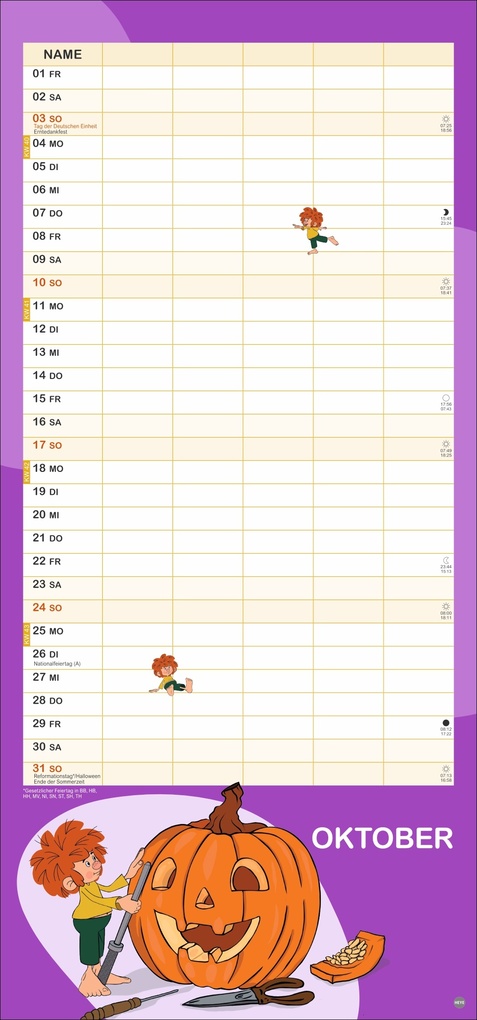 Weitere Ansicht: Pumuckl Familienplaner 2027
