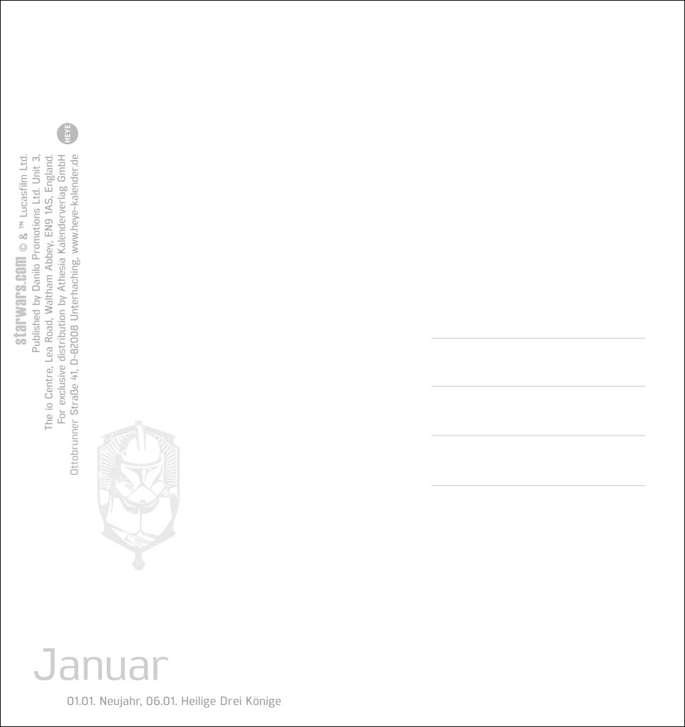 Weitere Ansicht: Star Wars Postkartenkalender 2027