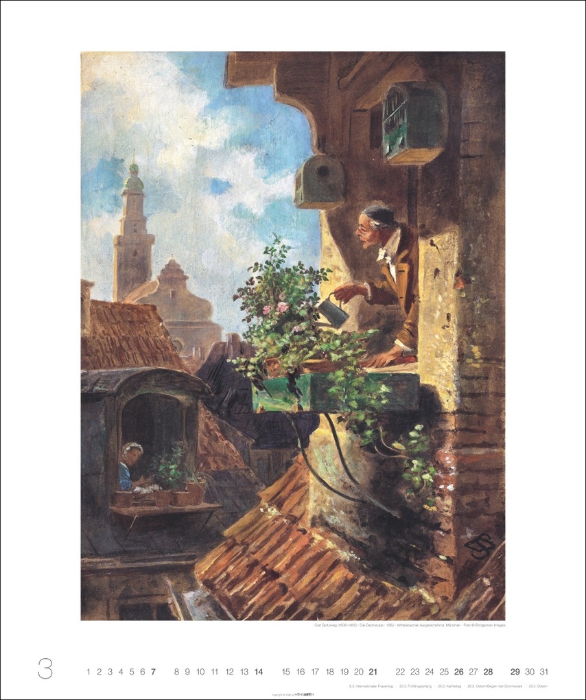Weitere Ansicht: Carl Spitzweg Edition Kalender 2027 | Carl Spitzweg
